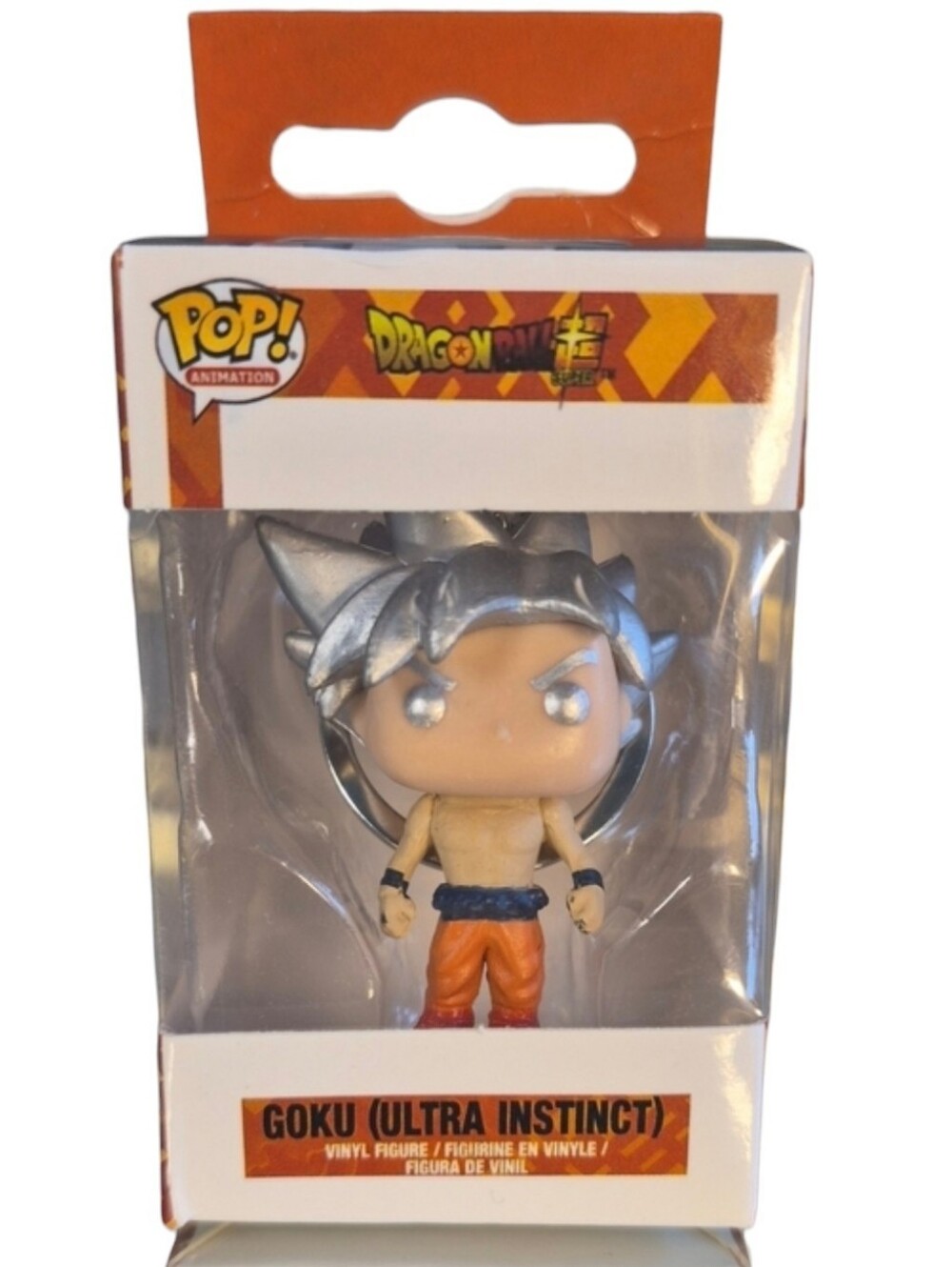 Funko × DragonBall Super Goku Ultra Instinct Pop Animation Keychain.
